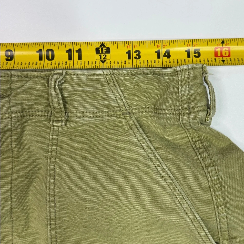 American Eagle Green Highest Rise '90s Boyfriend Shorts Size 12 - Picture 3 of 9